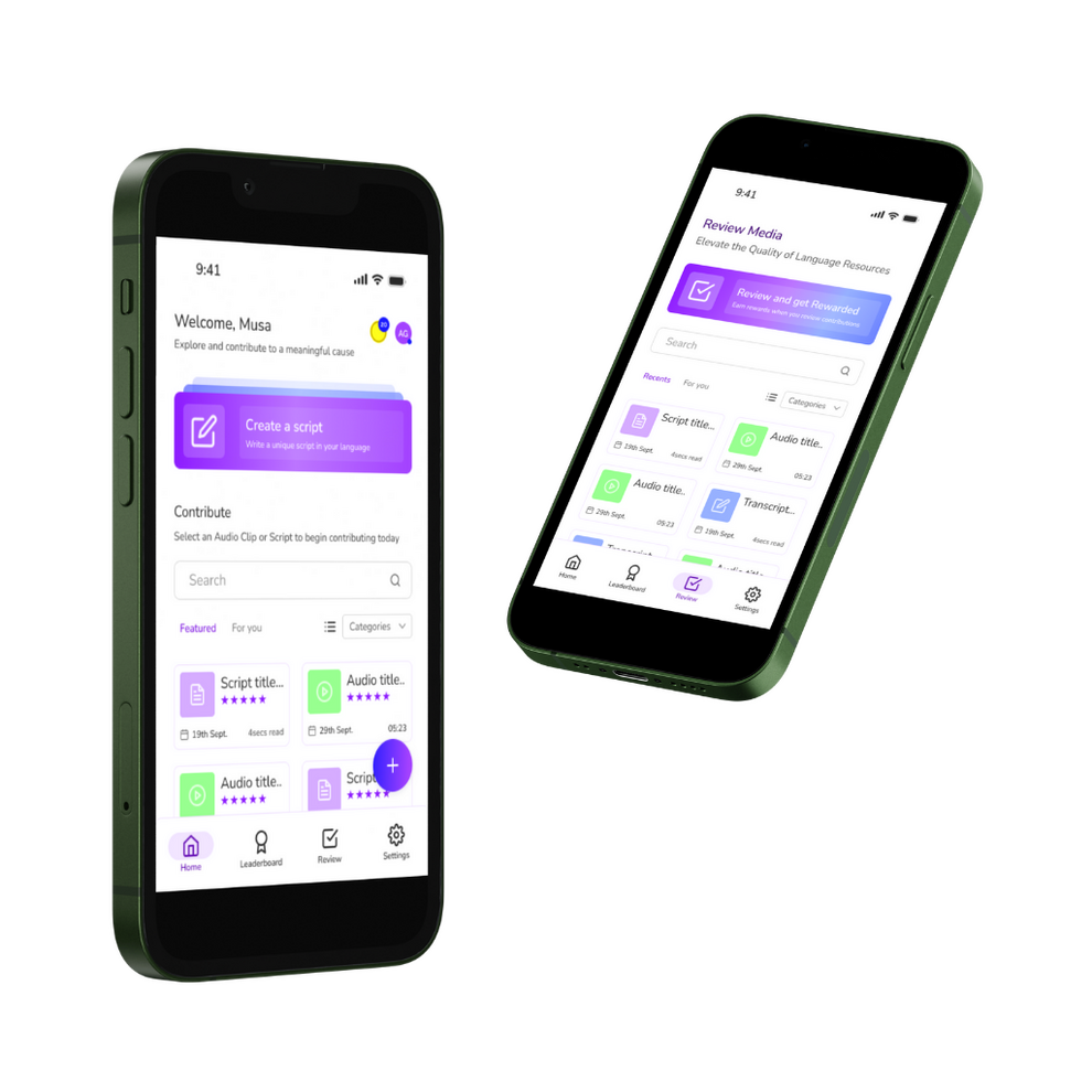 Gif of OpenVoice app results